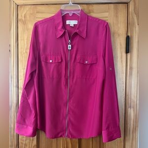 Michael Kors zippered light weight shirt